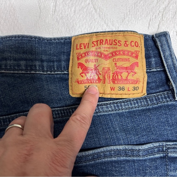 Levi's Men’s size 36 x 30 514 lot of 2 denim Jeans straight leg and stretchy - Picture 11 of 12